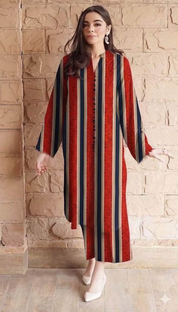 Vertical Vogue Print 2-piece