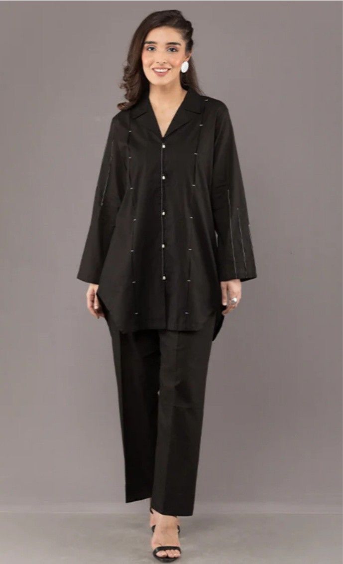 Black Straight Pants