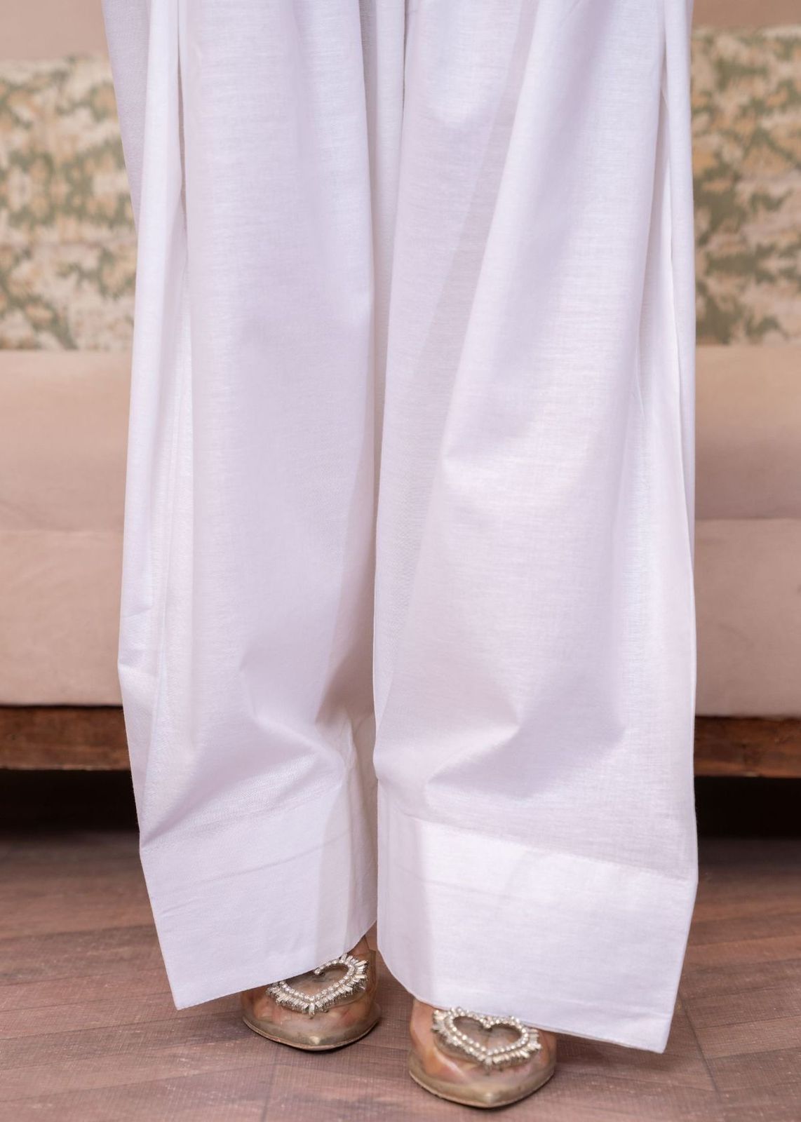 White Farsi Trouser